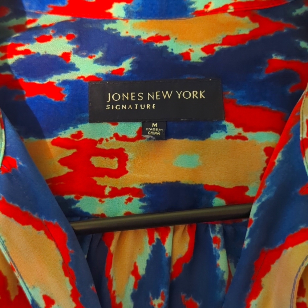 A colorful blouse (medium) Jones New York, will compliment anything..